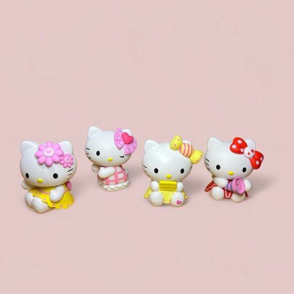 Lot of 4 Sanrio Hello Kitty Collection Ornaments PVC Figures H 3" x L2" - Picture 2 of 13